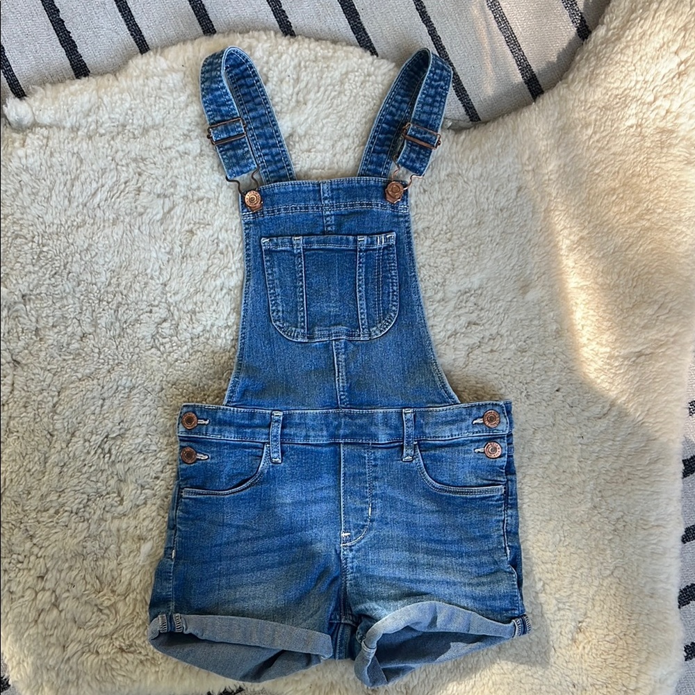 Denim&Denim Blue Fitted Overalls